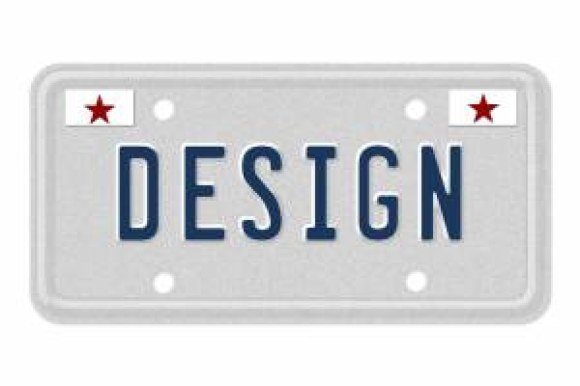 design license plate