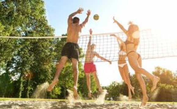 verizon friends volleyball beach