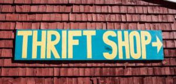 mcafee thrift shop sign