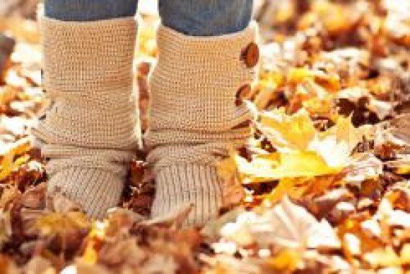 bproper boots autumn leaves