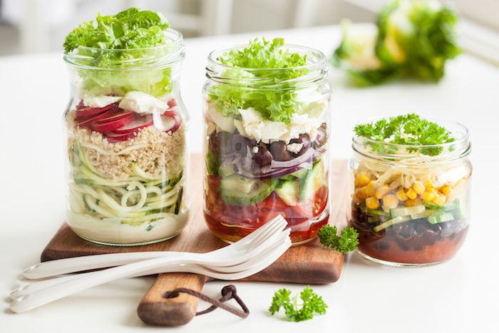 no cook cold salad in a jar